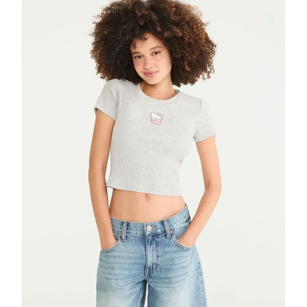 Aeropostale Hello Kitty | Aero Sweet Heart Baby Tee